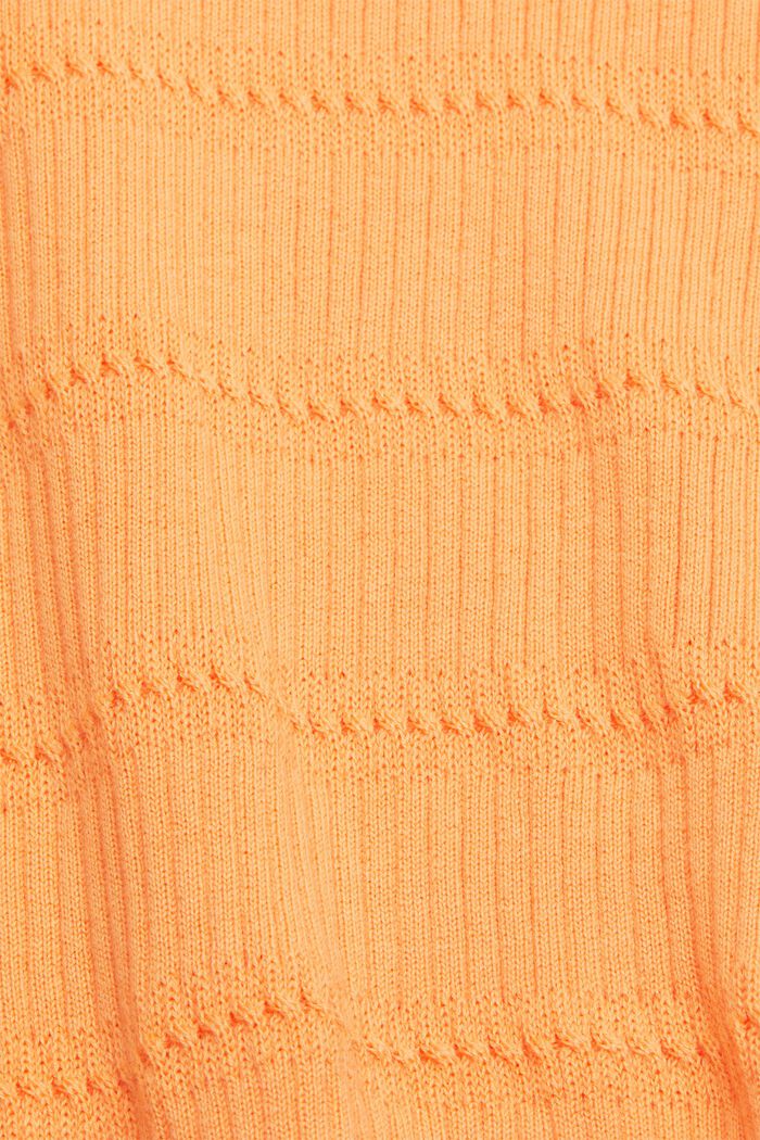 Pullover a maglia a maniche corte, PASTEL ORANGE, detail image number 5