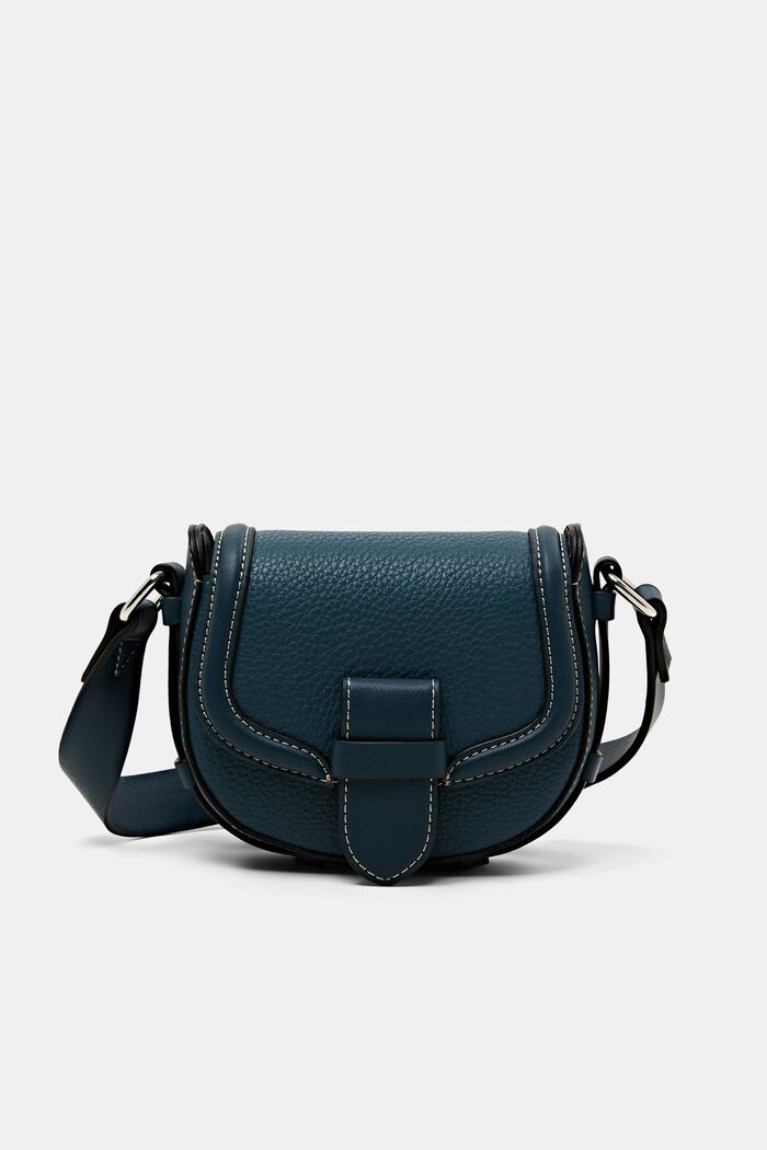 Borsa a tracolla in similpelle, TEAL GREEN, detail image number 0