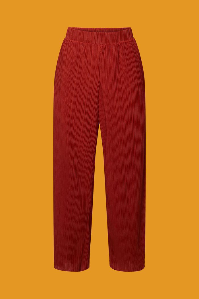 Pantaloni morbidi in jersey con pieghe, TERRACOTTA, detail image number 5