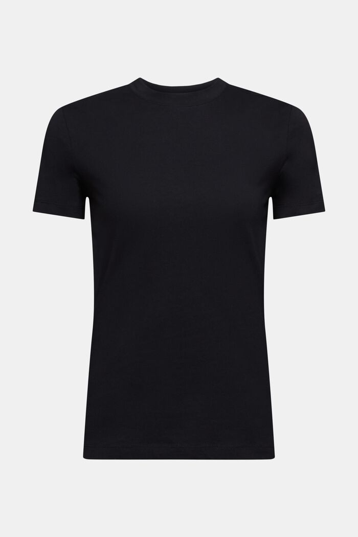 T-shirt a girocollo, BLACK, detail image number 5