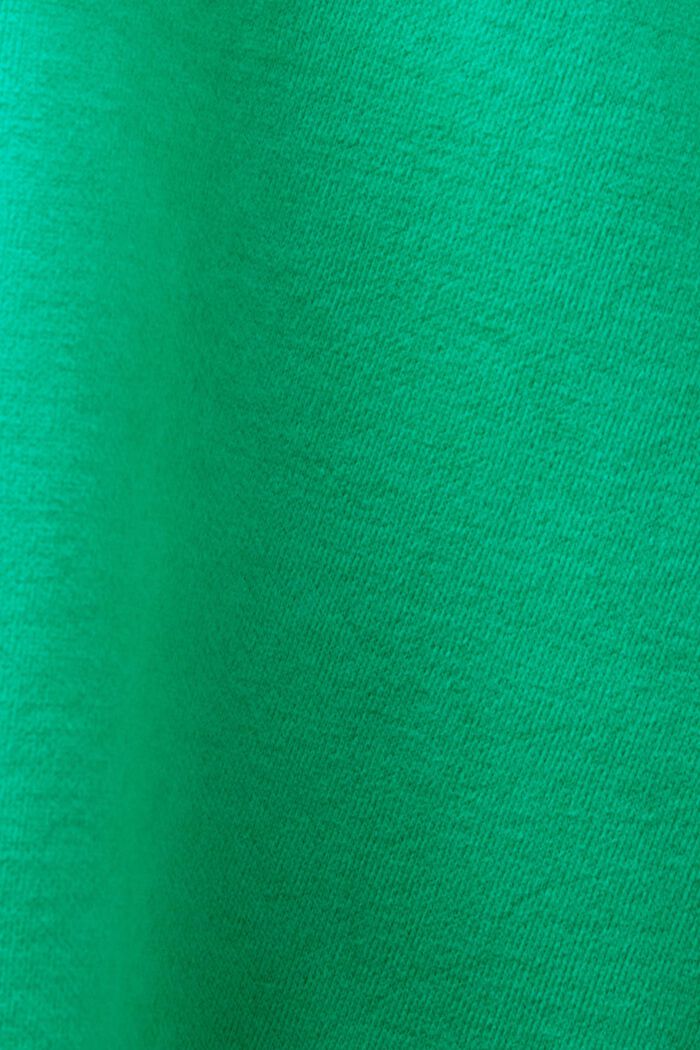 Felpa con cappuccio e logo in misto cotone, GREEN, detail image number 6