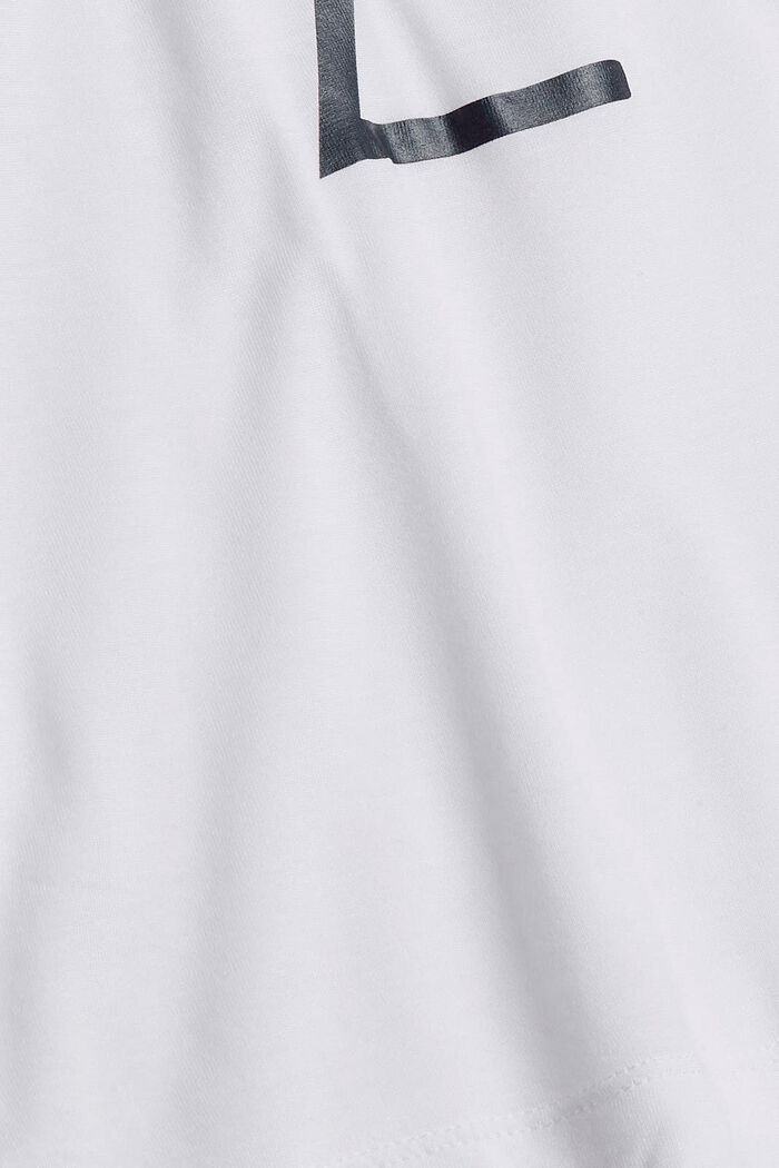Maglia con stampa in LENZING™ ECOVERO™, WHITE, detail image number 4