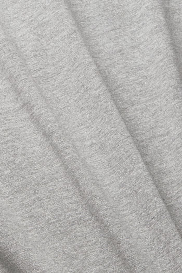 T-shirt in jersey con scollo a V, MEDIUM GREY, detail image number 5