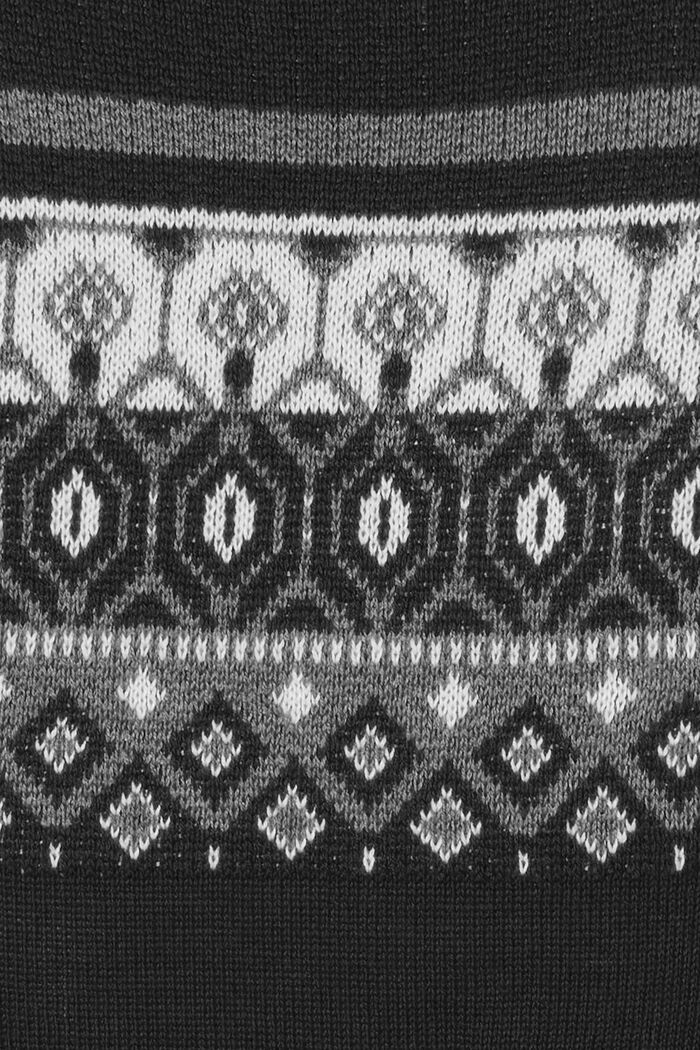 Abito in maglia jacquard, BLACK INK, detail image number 0