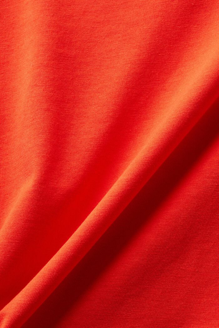 T-shirt in jersey con stampa sul davanti, RED, detail image number 4