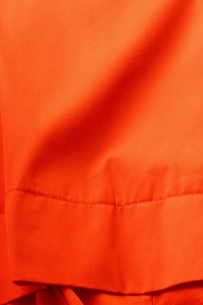 Trench corto con cintura, ORANGE RED, detail image number 4