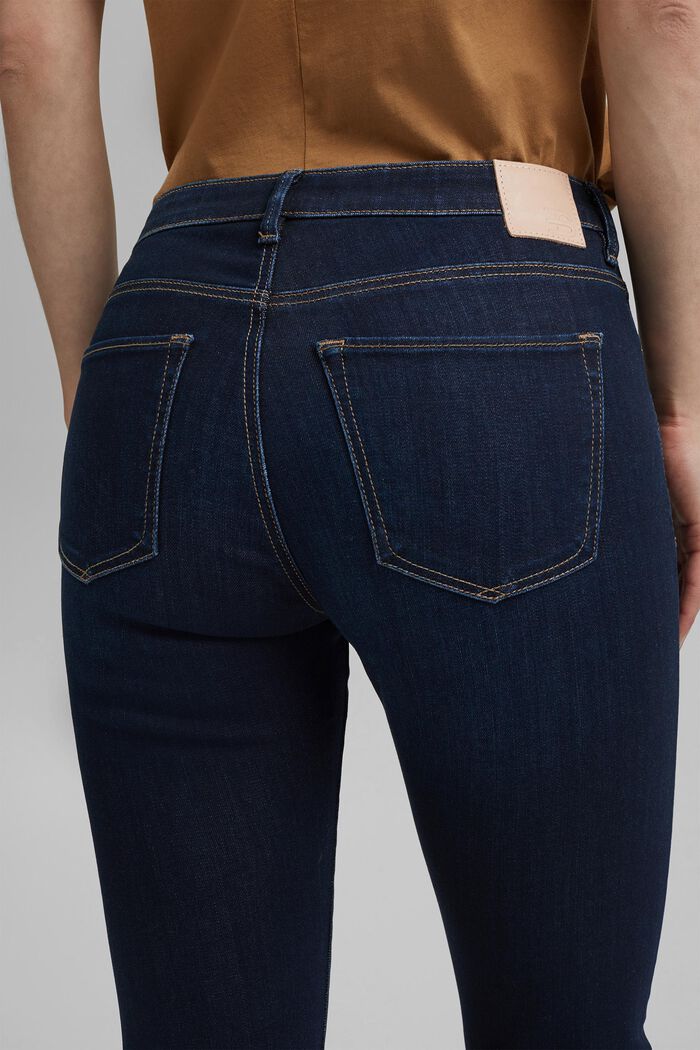 Jeans elasticizzati con cotone biologico, BLUE DARK WASHED, detail image number 2