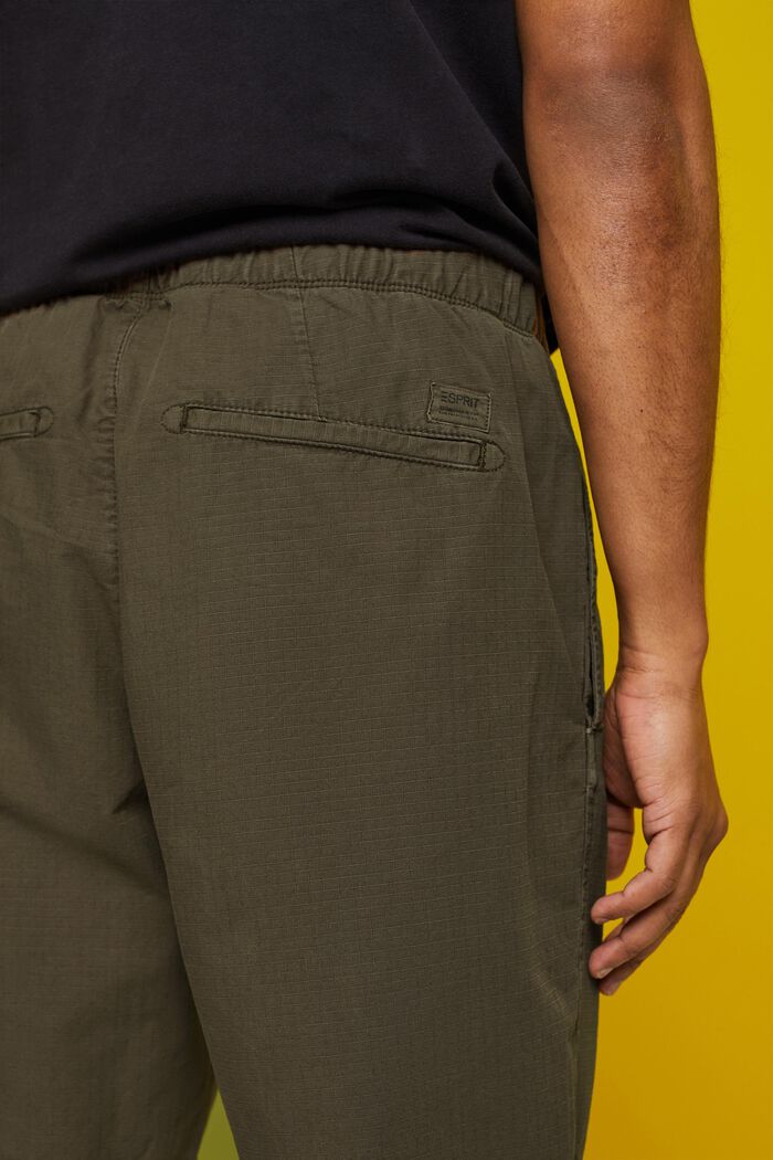 Pantaloncini con cintura con coulisse, KHAKI GREEN, detail image number 4