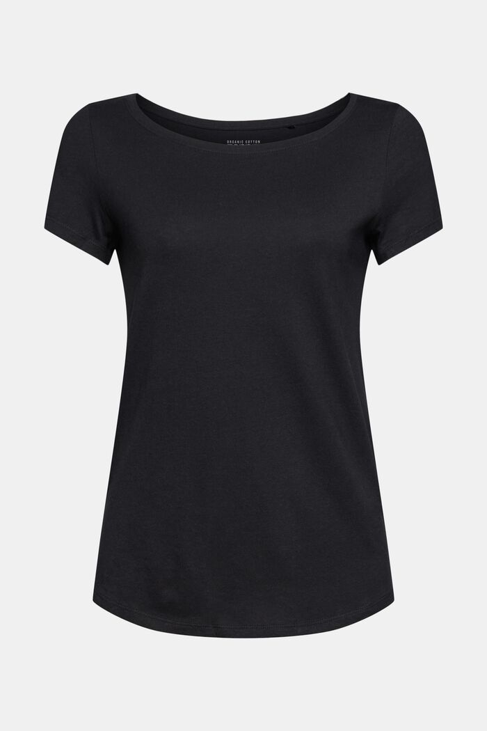 Confezione doppia: t-shirt basic in misto cotone biologico, BLACK, detail image number 6