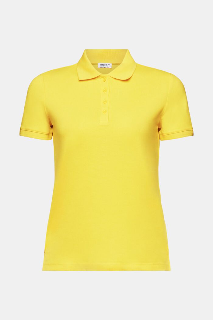 Polo in jersey, YELLOW, detail image number 6