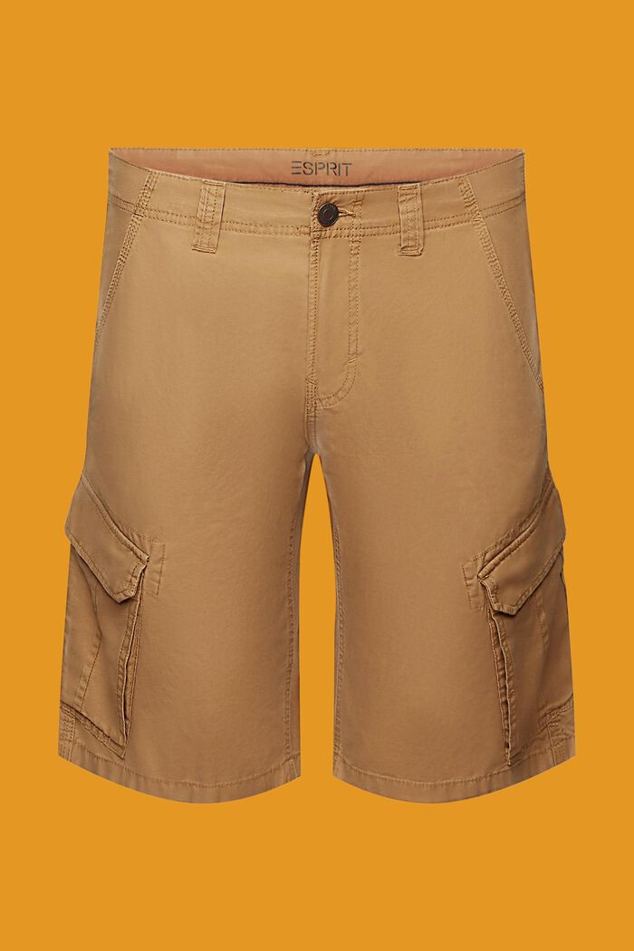 Pantaloncini cargo, 100% cotone, CAMEL, detail image number 6