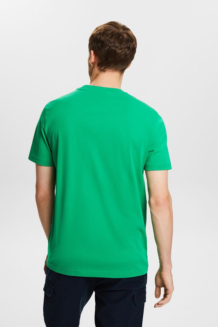 T-shirt girocollo in jersey, NEW GREEN, detail image number 3