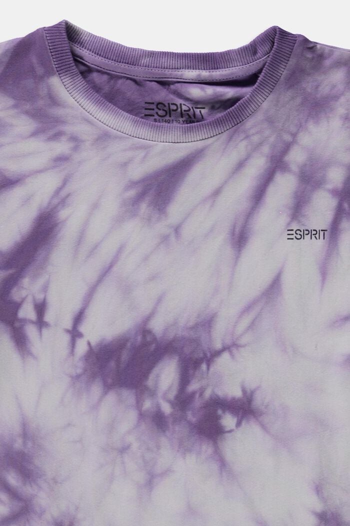 T-shirt con colorazione batik, VIOLET, detail image number 2