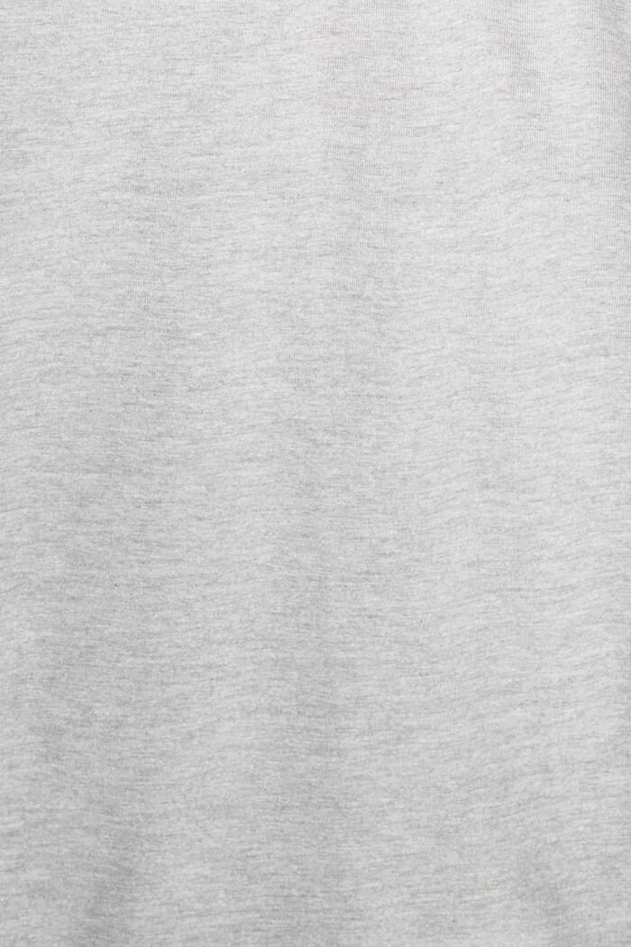 T-shirt in jersey melangiata, LENZING™ ECOVERO™, MEDIUM GREY, detail image number 1