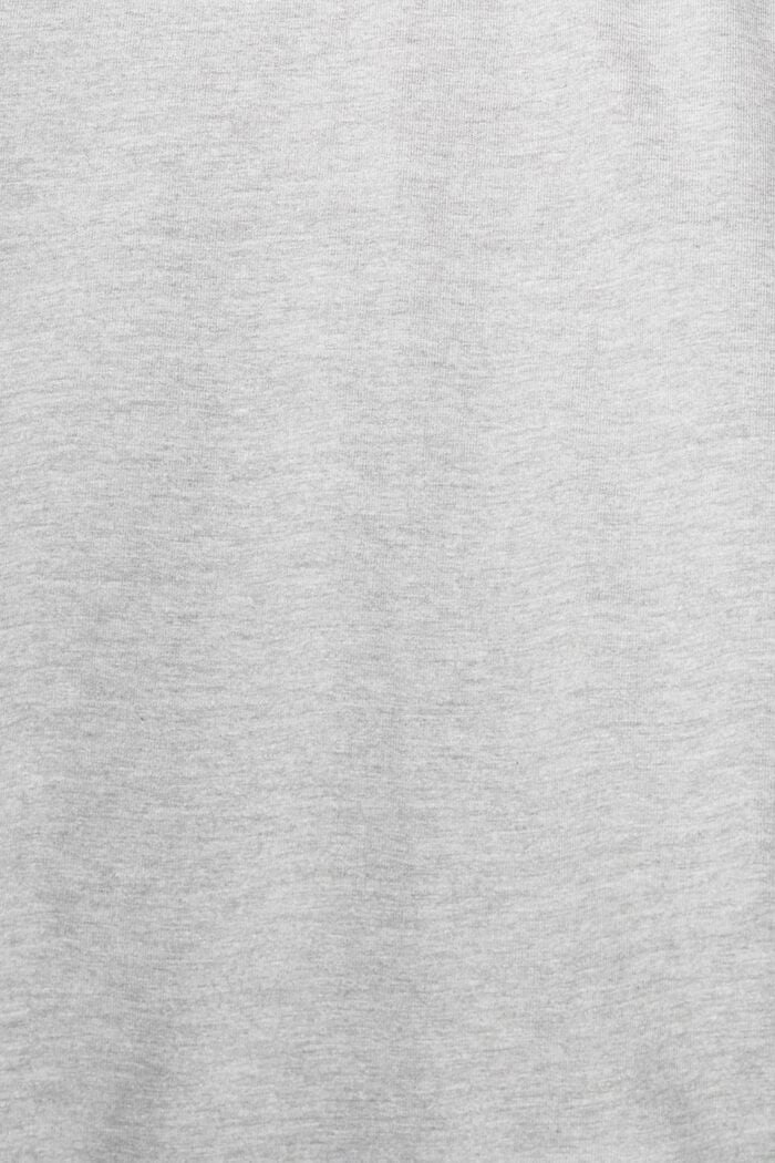 T-shirt in jersey melangiato, LENZING™ ECOVERO™, MEDIUM GREY, detail image number 5