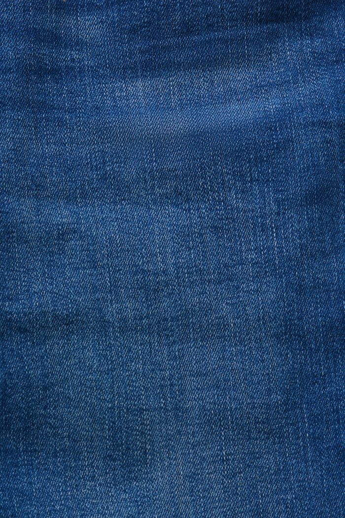 Jeans capri in cotone biologico, BLUE MEDIUM WASHED, detail image number 6