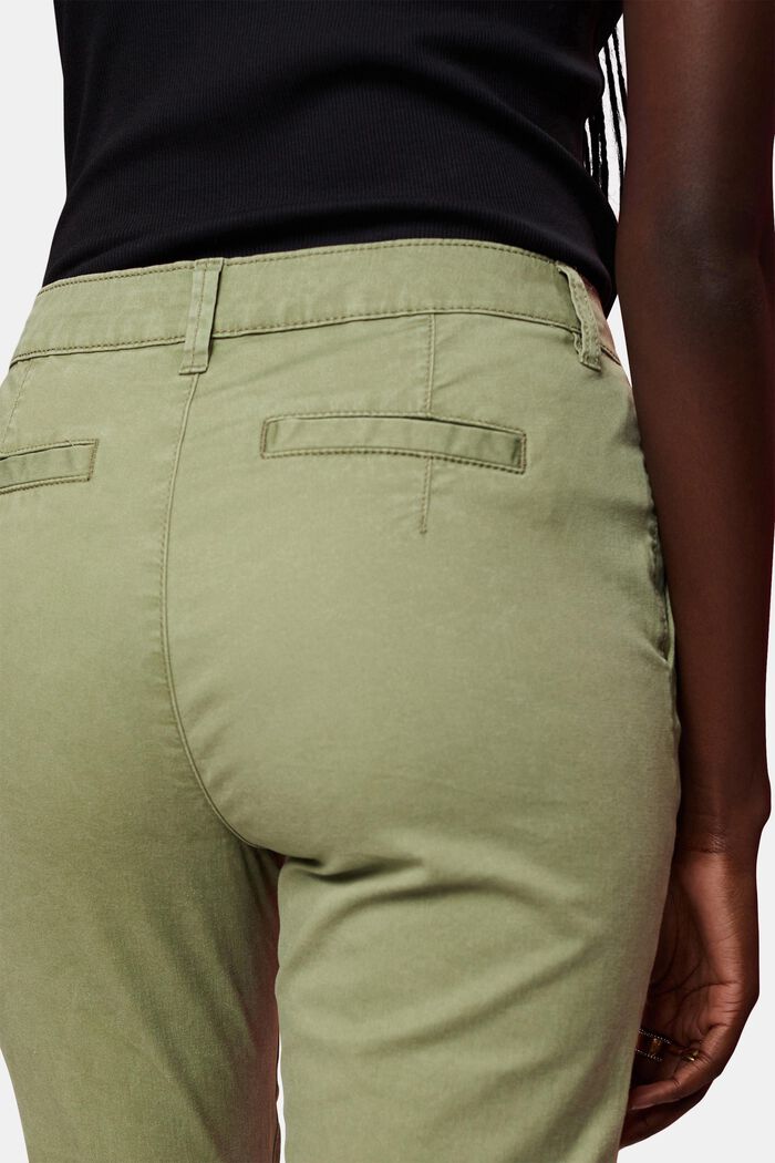 Chino in cotone stretch, LIGHT KHAKI, detail image number 4