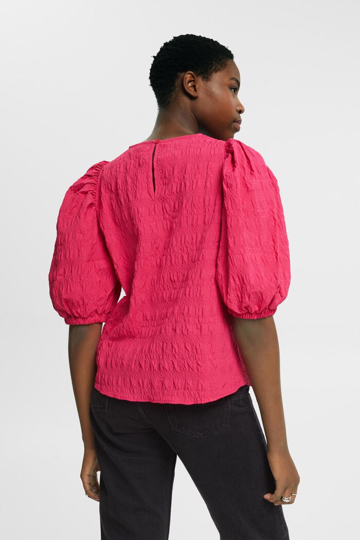 Blusa a sbuffo, PINK FUCHSIA, detail image number 3