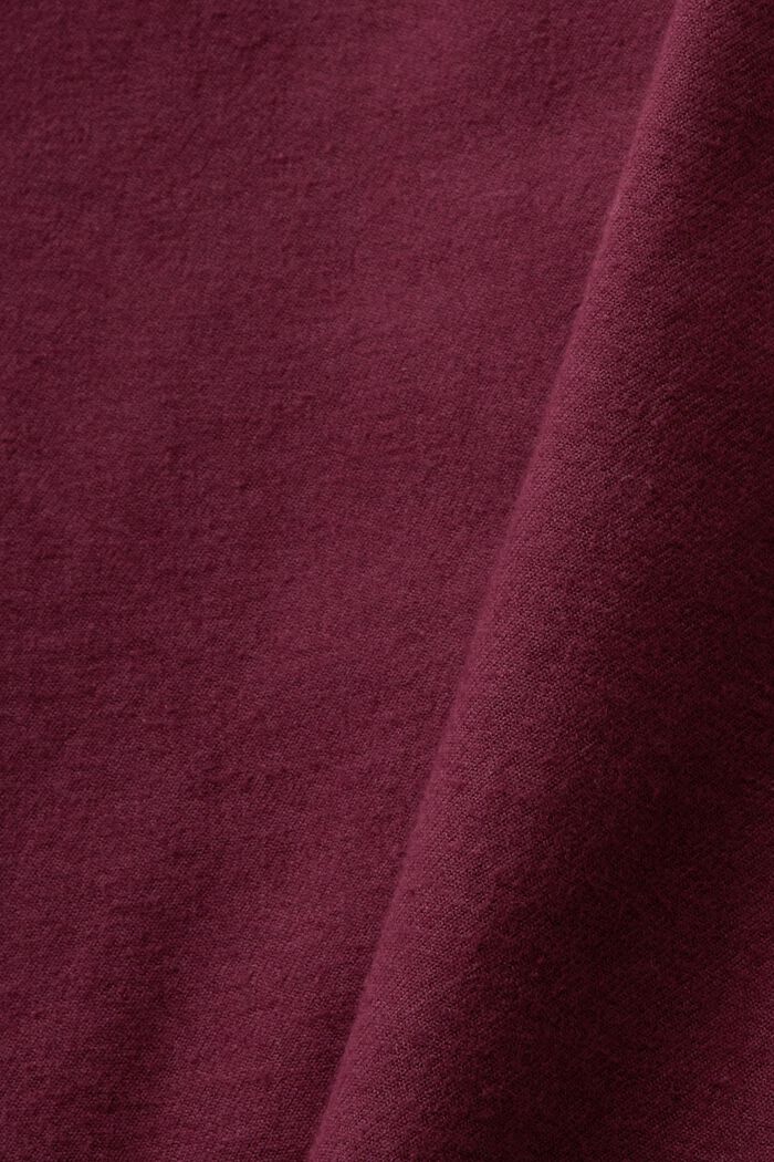 Camicia in twill regular fit, AUBERGINE, detail image number 5