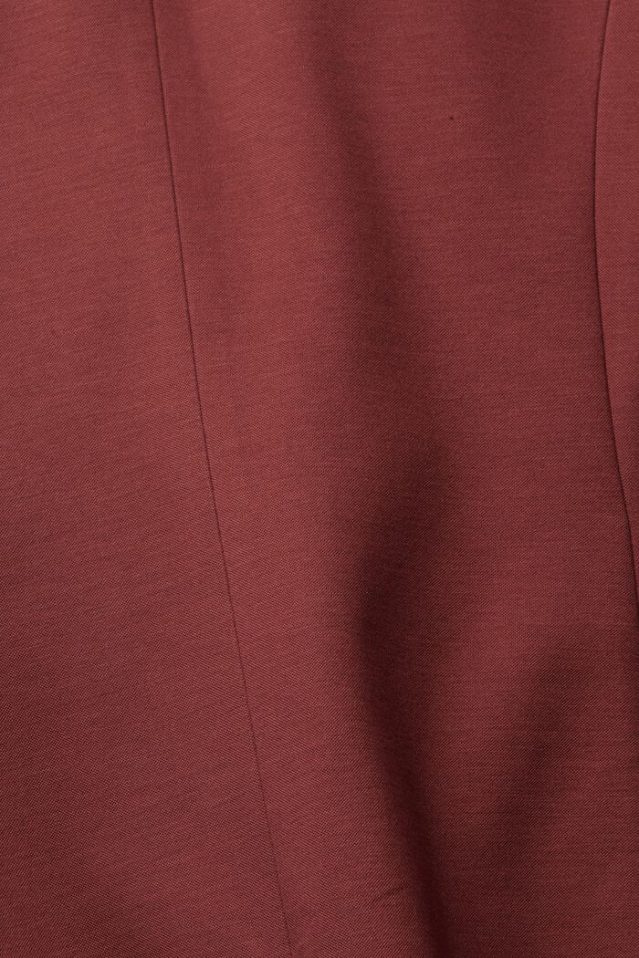Blazer monobottone in jersey, RUST BROWN, detail image number 7