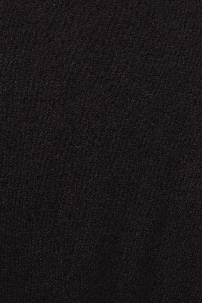 Gilet a coste in misto lana, BLACK, detail image number 5