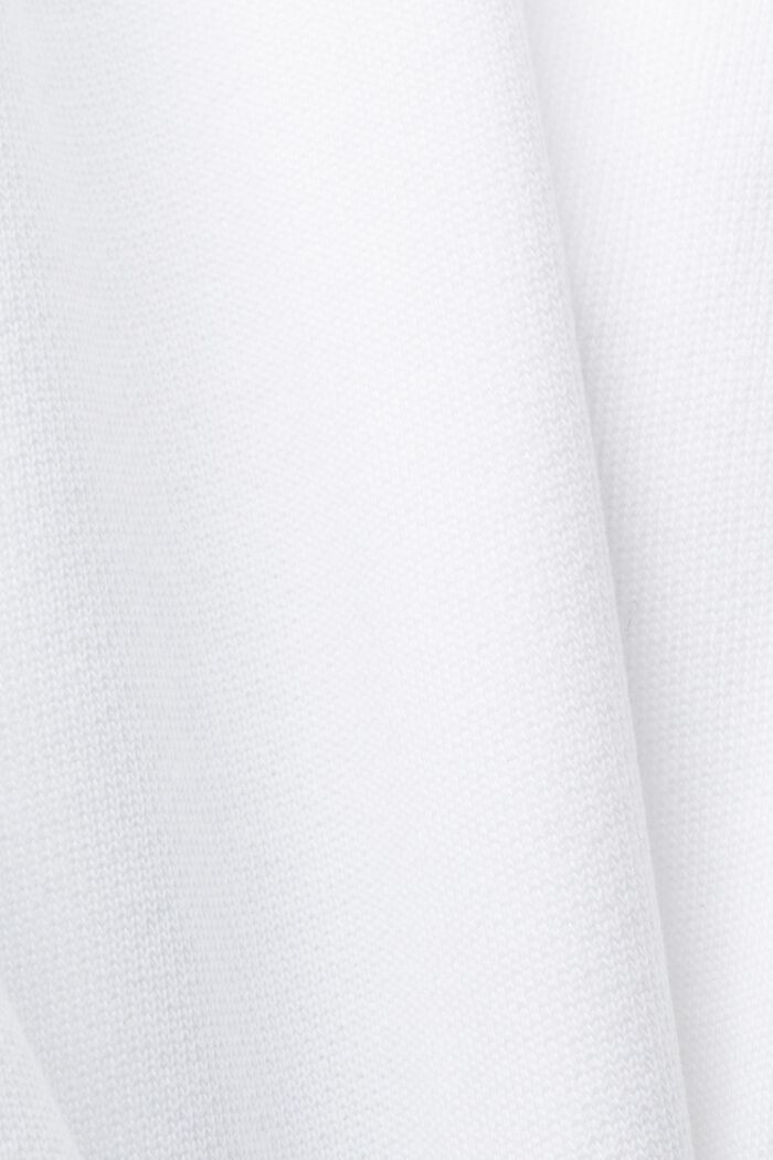 Pantaloni sportivi a righe in cotone, WHITE, detail image number 5