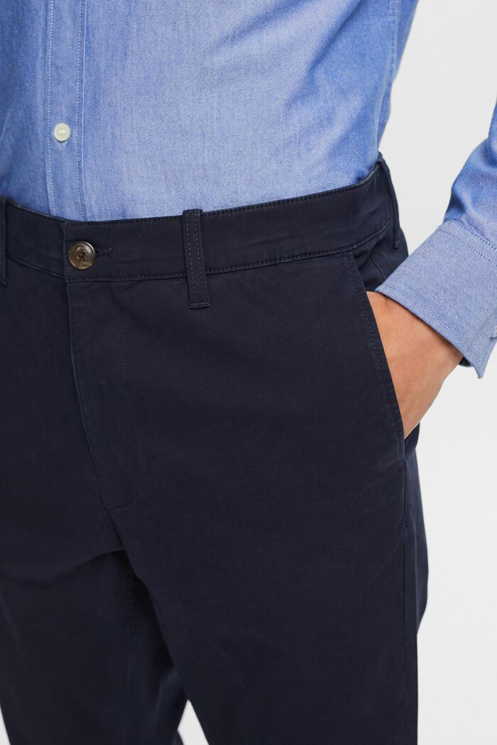Chino slim fit in twill di cotone, NAVY, detail image number 2