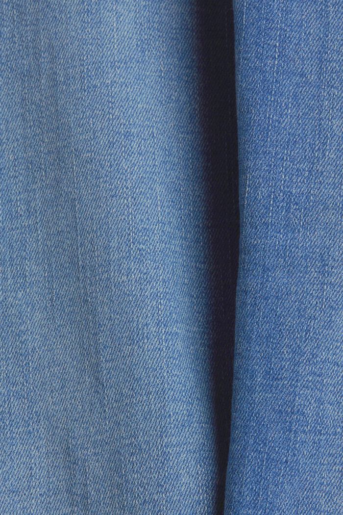 Jeans elasticizzati in cotone biologico, BLUE LIGHT WASHED, detail image number 1