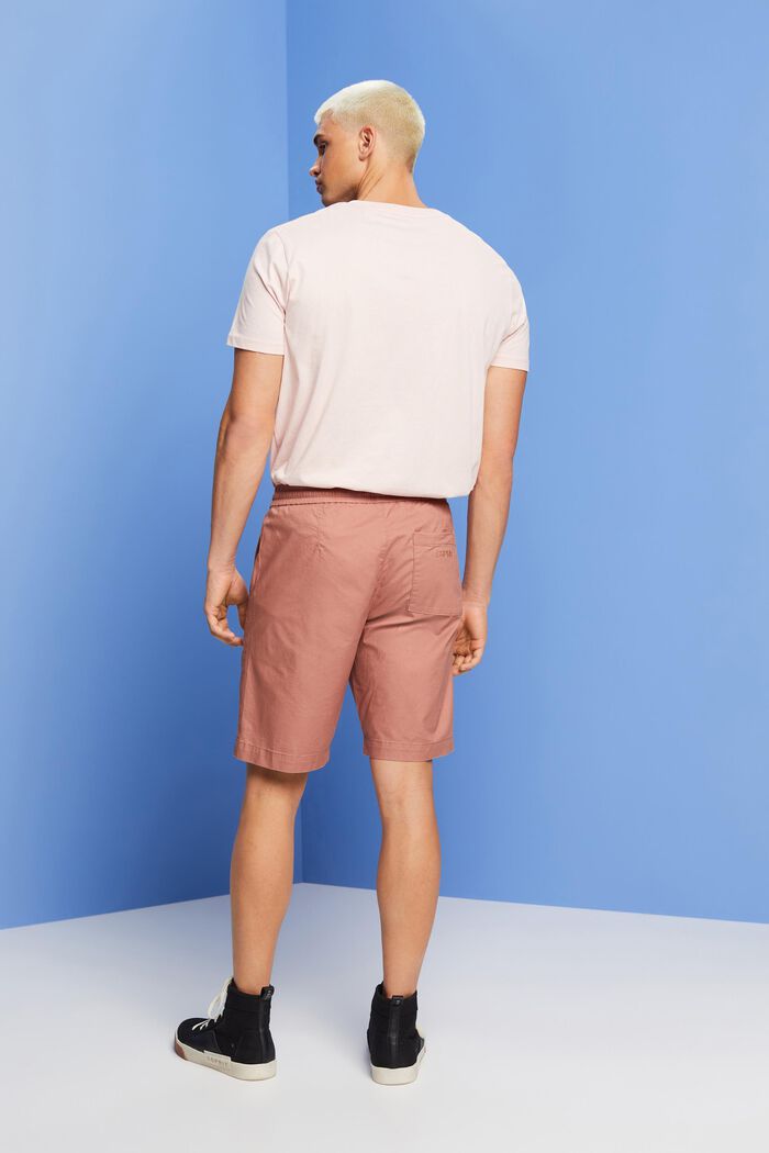 Shorts in twill di cotone, DARK OLD PINK, detail image number 3