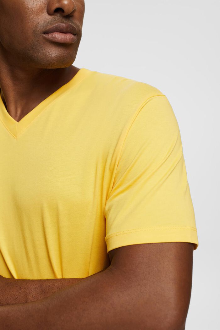 T-shirt in jersey, 100% cotone, YELLOW, detail image number 0