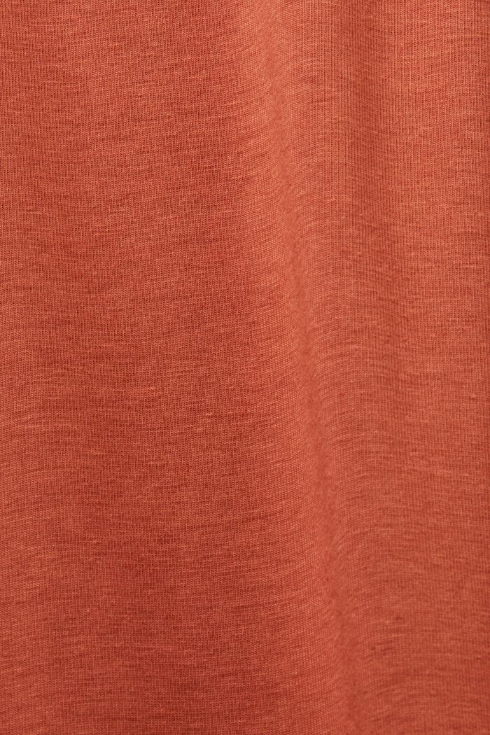 Abito a t-shirt midi in jersey, TERRACOTTA, detail image number 5