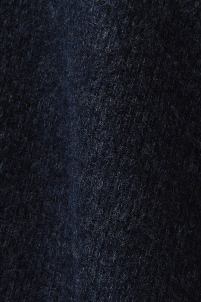Felpa con cappuccio in maglia a coste spazzolata, NAVY, detail image number 5