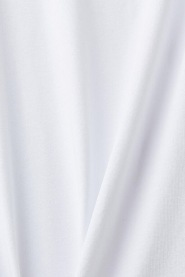 T-shirt girocollo in jersey, WHITE, detail image number 5