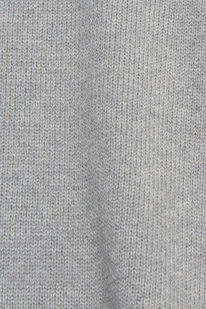 Pullover a maglia in cotone sostenibile, MEDIUM GREY, detail image number 1