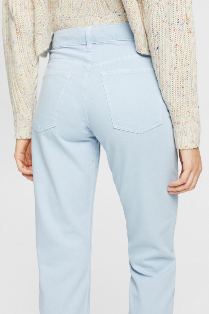 Pantaloni in twill dal taglio Mom Fit, PASTEL BLUE, detail image number 3