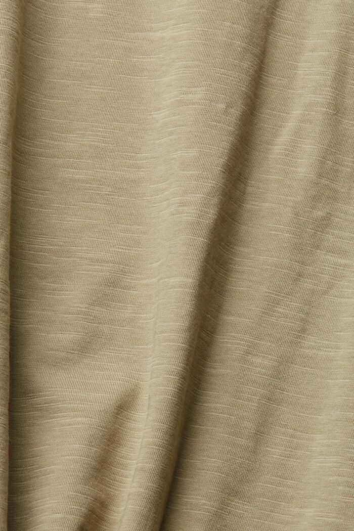 Maglia a maniche lunghe in cotone, PALE KHAKI, detail image number 5