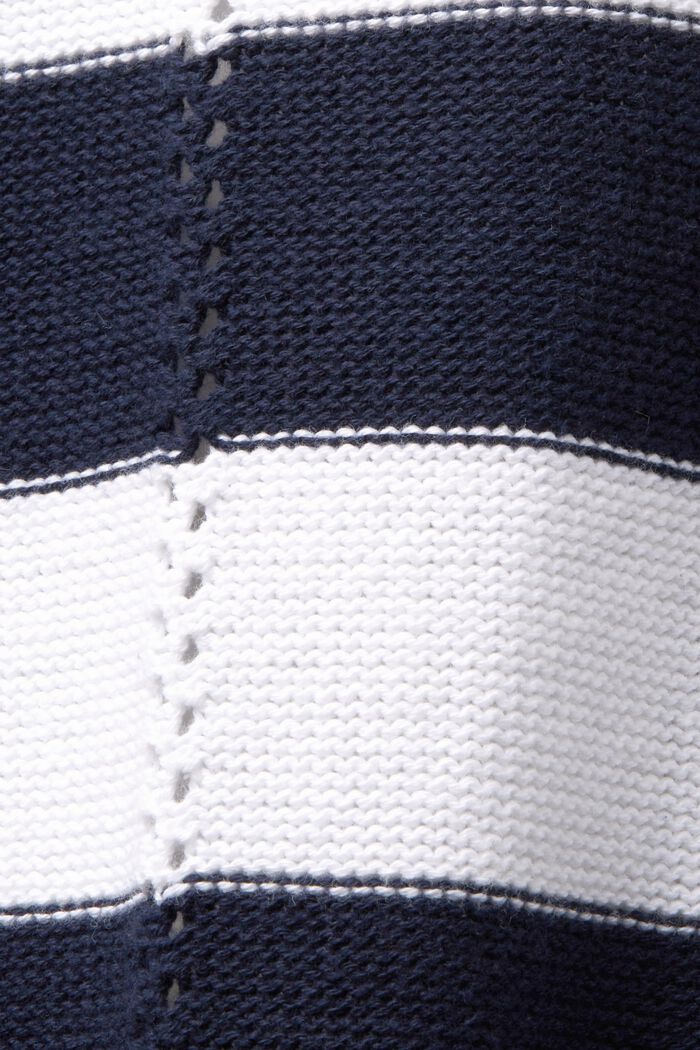 Cardigan con pointelle, 100% cotone, NAVY, detail image number 4