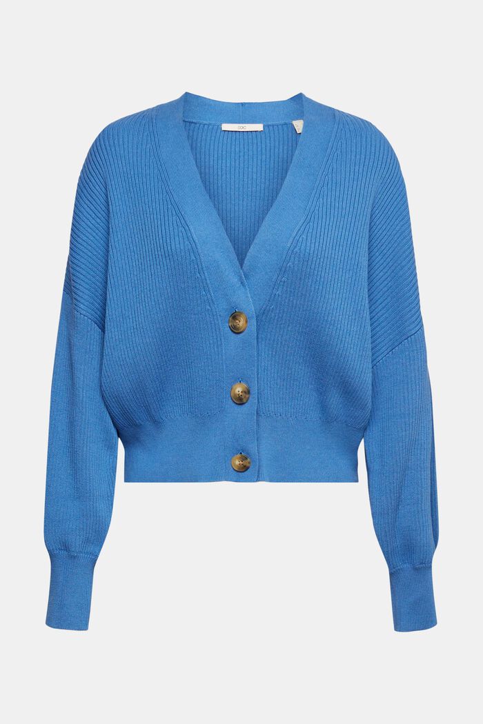 Cardigan in maglia, BLUE, detail image number 2