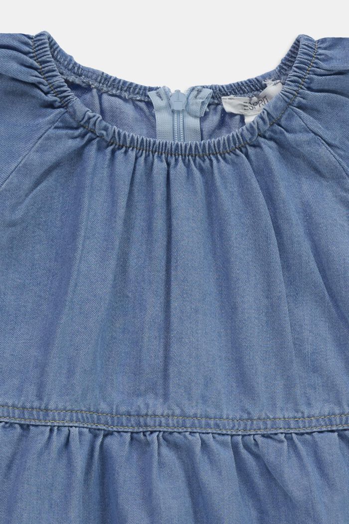 Abito in jeans con maniche ad aletta, BLUE BLEACHED, detail image number 2