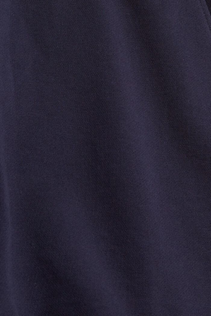 Shorts felpati in cotone, NAVY, detail image number 1