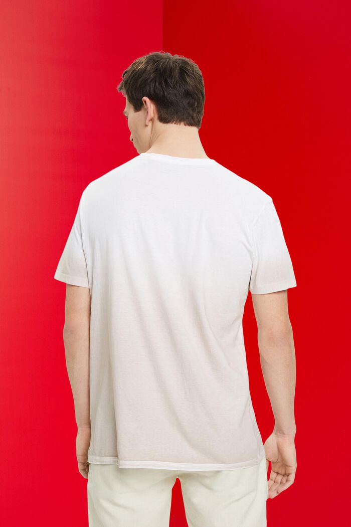 T-shirt bicolore effetto sfumato, WHITE, detail image number 3