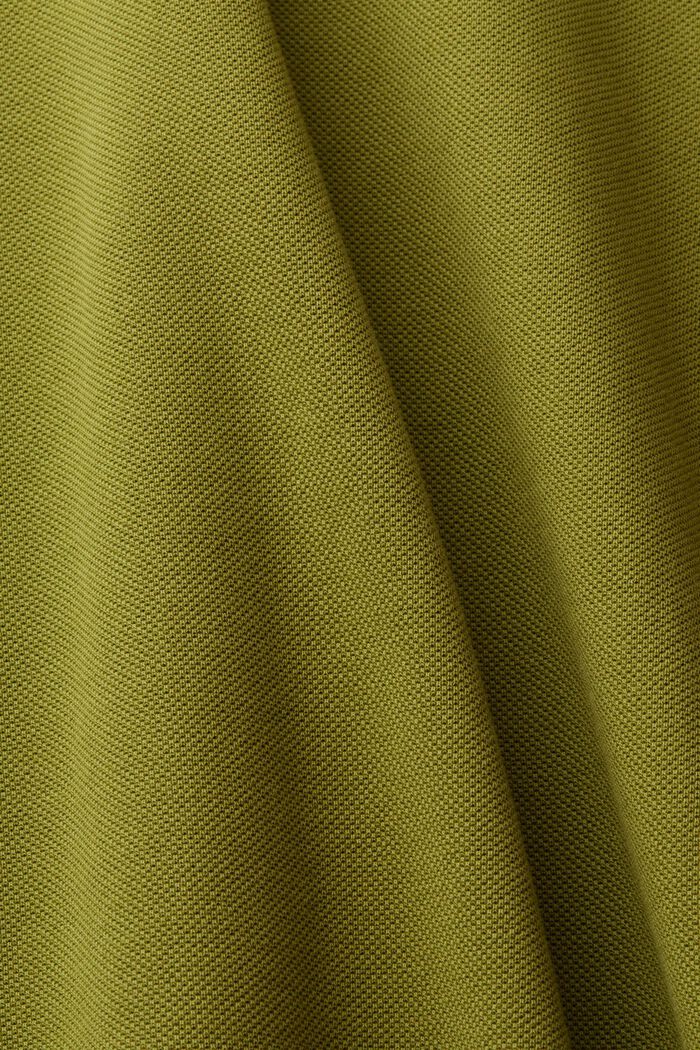 Polo in cotone piqué, LEAF GREEN, detail image number 5