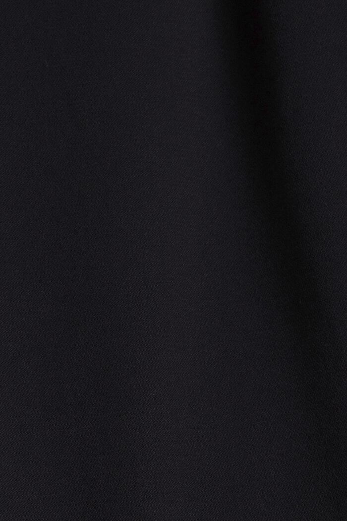 Pantaloni chino a vita alta con cintura, BLACK, detail image number 1
