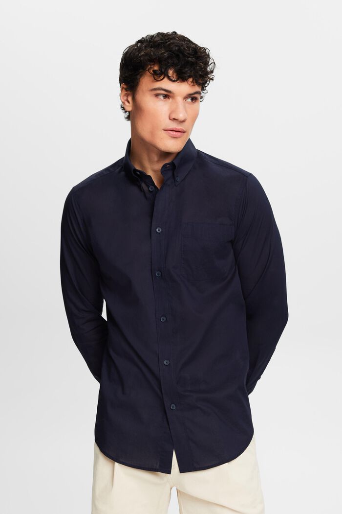 Camicia button-down, NAVY, detail image number 0