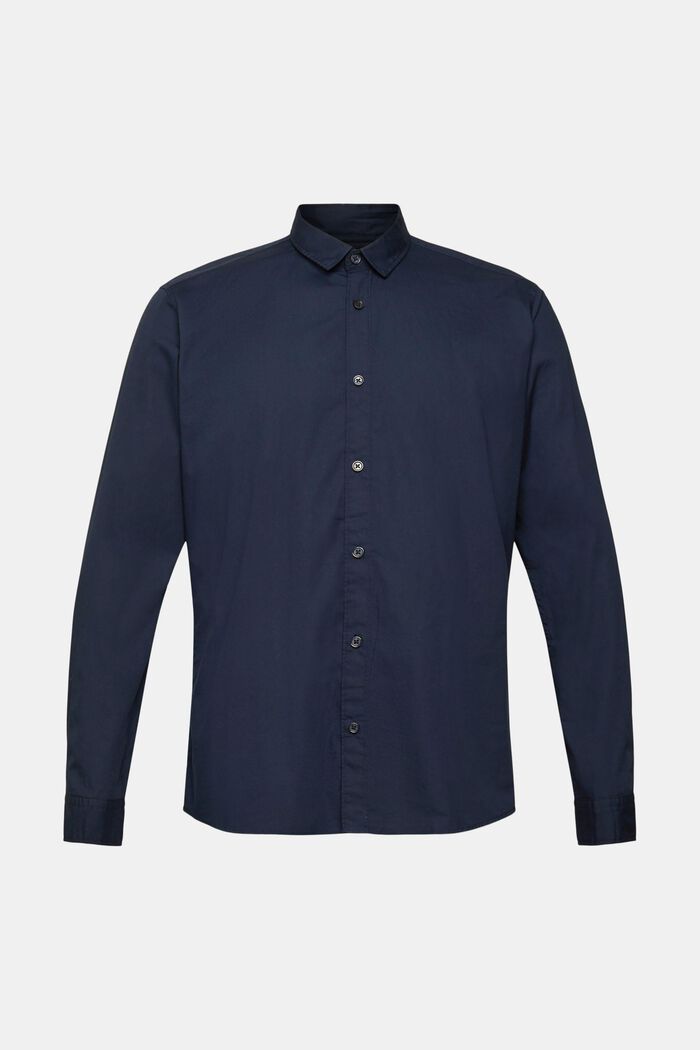 Camicia Slim Fit in cotone sostenibile, NAVY, detail image number 2