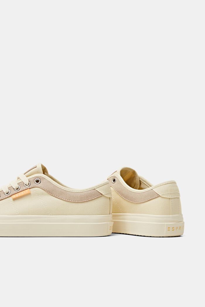 Sneakers dalla suola con plateau, LIGHT BEIGE, detail image number 4