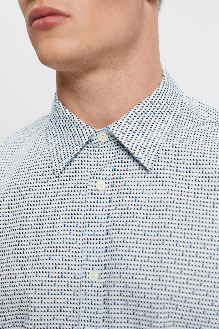 Camicia slim fit con motivo allover, LIGHT BLUE, detail image number 2