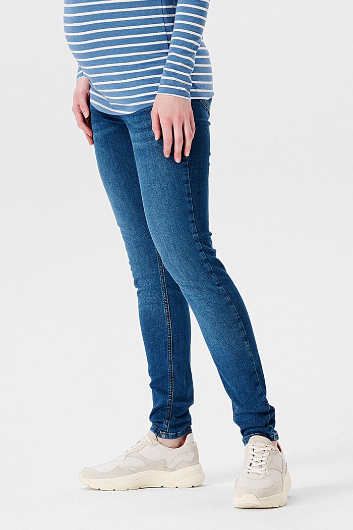 Jeans skinny fit con fascia premaman, MEDIUM WASHED, detail image number 2
