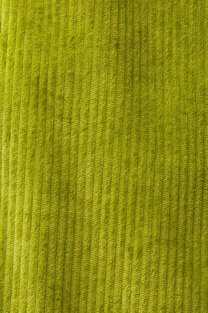 Camicia button-down in velluto, LEAF GREEN, detail image number 5