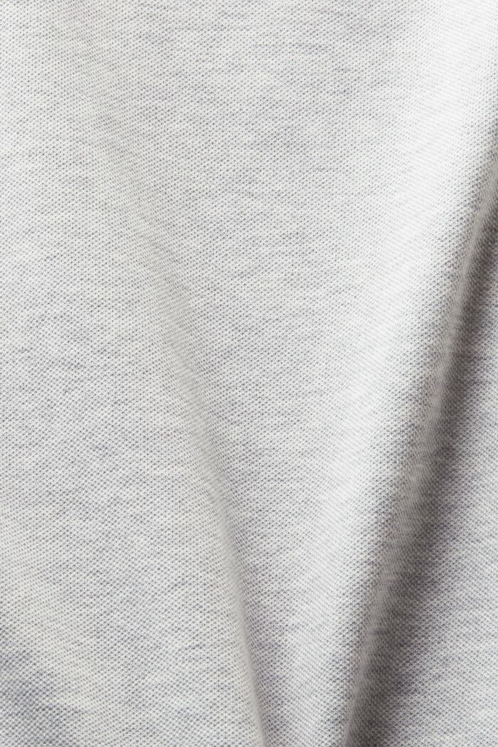 Polo in cotone a maniche corte, LIGHT GREY, detail image number 5